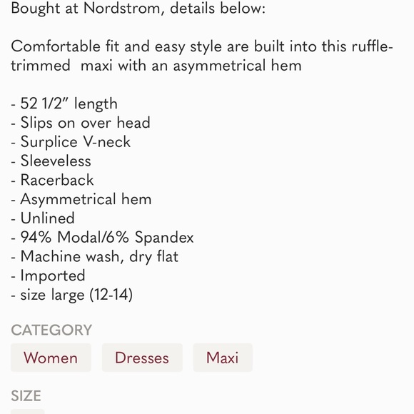 Ingrid & Isabel Racerback Maternity Maxi Dress - Picture 7 of 7